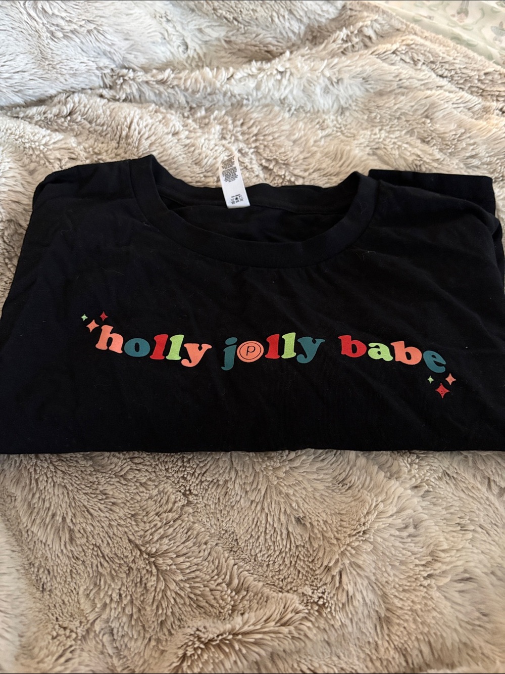 “Holly Jolly Babe” Pure Barre Graphic Cropped Tee